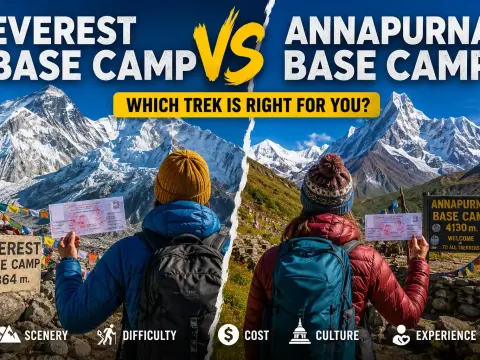 Everest Base Camp vs Annapurna Base Camp