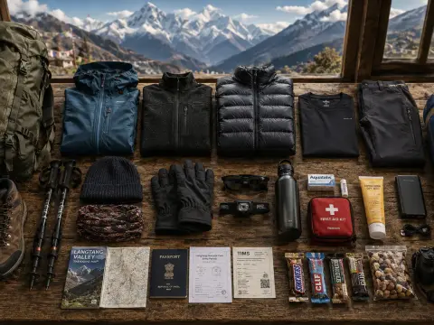 Langtang Valley Trek Packing List