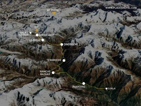 Everest Base Camp Trek Map